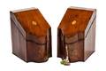 A Pair of George III Irish Mahogany Knife Boxes
