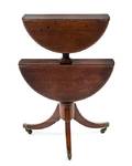 A Regency Style Mahogany TwoTiered DropLeaf Dumb Waiter