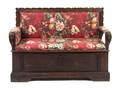 An American Neoclassical Pine Hall Bench