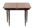 An American Victorian Mahogany FlipTop Tea Table