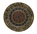 A Middle Eastern Polychrome Enameled Porcelain Charger