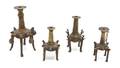 Four Persian Bronze Kohl Vessels