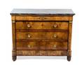 A Directoire Gilt Metal Mounted Walnut Commode