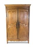 A French Provincial Oak Armoire