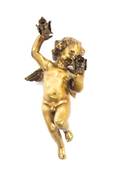 A Gilt Bronze Figural Fixture