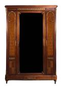 A Louis XVI Style Gilt Bronze Mounted Parquetry Armoire