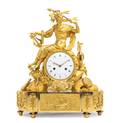 An Empire Gilt Bronze Mantel Clock