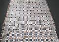 Pennsylvania red blue and white overshot coverlet 19th c