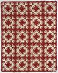 Pennsylvania red and white pieced quilt