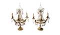 A Pair of Neoclassical Gilt Metal FourLight Girandoles