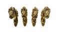 A Set of Four Gilt Bronze Curtain Tiebacks
