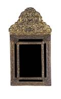 A Dutch Brass Wall Mirror