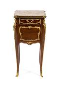 A Louis XV Style Gilt Bronze Mounted Side Cabinet