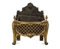 A Louis XV Style Gilt Bronze Fire Grate
