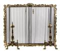 A Louis XV Style Gilt Bronze Firescreen