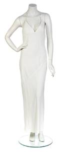 A Tom Ford for Gucci White Jersey Halter Gown