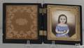 Fine American miniature portrait on ivory of a little girl ca 1835