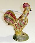 Polychromed chalkware rooster 19th c