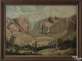 American oil on canvas landscape ca 1865