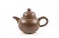 Small Brown Yixing Zisha Globular Teapot Marked