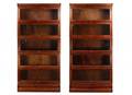Pair of Tall Five Stack Barrister Bookcases