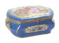 A Sevres Style Gilt Metal Mounted Porcelain Box