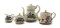 A Majolica FourPiece Tea and Coffee Service