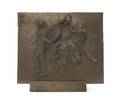 A Bronzed Plaster Plaque