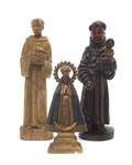Three Carved Wood Figures