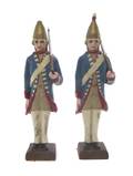A Pair of Cold Painted Cast Metal Soldiers