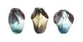Three Michael Baylen Studio Glass Vases