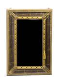 A Neoclassical Painted and Parcel Gilt Walnut Vitrine