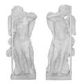 Two Cast Stone Cherubs