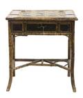 A Victorian Bamboo and Lacquer Writing Table