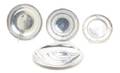 A Group of Four American Silver Serving Plates