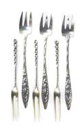 A Group of American Silver Cocktail Forks