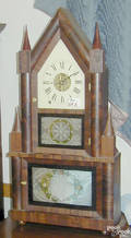 Double steeple clock by Birge  Fuller Bristol Connecticut