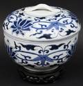 Blue  White Porcelain Cache Pot