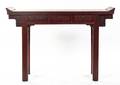 A Chinese Red Lacquered Altar Table