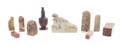 Nine Chinese Hardstone Seal Stamps