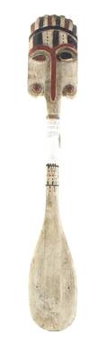 An Oceanic Style Carved and Painted Paddle