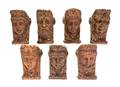 A Set of Seven Plaster Wall Brackets