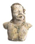 A Mayan Style Stucco Bust of a Goddess