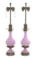 A Pair of Porcelain Table Lamps