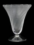 A Lalique Molded and Frosted Glass Vase
