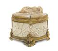 A Gilt Metal Mounted Composite Jewelry Casket