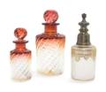 Three Glass Perfume Bottles