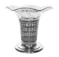 An American Silver Mounted Cut Glass Vase