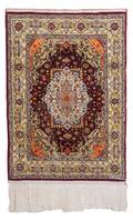 A Hereke Silk Prayer Rug