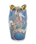A Loetz Silver Overlay Glass Vase